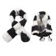 thumbnail image 1 of juego de disfraz de invierno para mascotas, bufanda y gorro a rayas para perros y gatos, talla L (blanco y negro)., 1 of 6