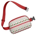 thumbnail image 3 of Red Christmas Stocking and Snowflake Pattern Cute Fanny Packs for Women,Travel Waterproof Crossbody Fanny Bags Waist Purse for Women Anti Theft Adjustable Strap for Running Travel Cycling, 3 of 6