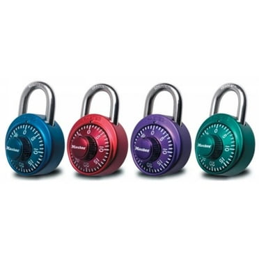 Master Lock Anodized Body Combination Lock 1530DCM - Pack of 4