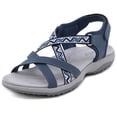 thumbnail image 3 of Sandalias deportivas Sandalias planas Zapatos para caminar con punta abierta Sandalias de cuña baja para mujer, 3 of 9