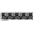 thumbnail image 2 of Ambesonne Dahlia Fabric by the Yard Upholstery, Campanula Herbs Exotic Leaf, 3 Yards, Black and White, 2 of 4