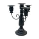 thumbnail image 3 of Candelabro de Metal con 4 velas, elegante candelabro de 7,28 "de altura, candelabro de pilar para oficina, festivales, fiestas, bodas, chimenea Negro, 3 of 9