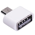 thumbnail image 2 of Adaptador de cable micro USB Convertidor USB 2.0 a USB OTG para mouse (Blanco 1pc), 2 of 7