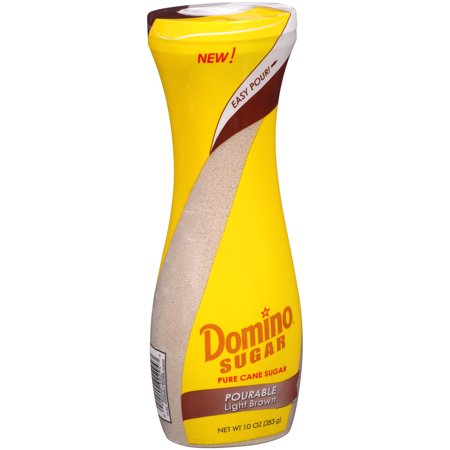 Domino Pourable Light Brown Pure Cane Sugar 10 oz. Shaker - Walmart.com