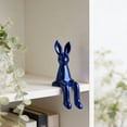 thumbnail image 2 of Easter Bunny Figurine, Cute Modern Easter Statue Tabletop Sculpture Centerpieces Decorations, Adorable Happy Easter Rabbit Statue with Easter Eggs for Spring Indoor Decorations, Tabletop Centerpieces, 2 of 7