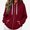 Wine, variant on Teylalorva Outerwear Jackets for Womens Everyday Pocket Zipper Drawstring Long Sleeve Fall Winter Army Green Size 2XL