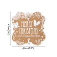 thumbnail image 1 of Etiquetas de papel Kraft para árbol de Navidad, etiquetas colgantes de Feliz Navidad, regalo de fiesta de año nuevo, decoraciones de tarjetas para el hogar, 50 unidades, 1 of 4