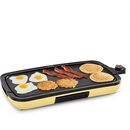 

DEG200RMPY01 Everyday Nonstick Electric Griddle for Pancakes Burgers Quesadillas Eggs & other on the go Breakfast Lu