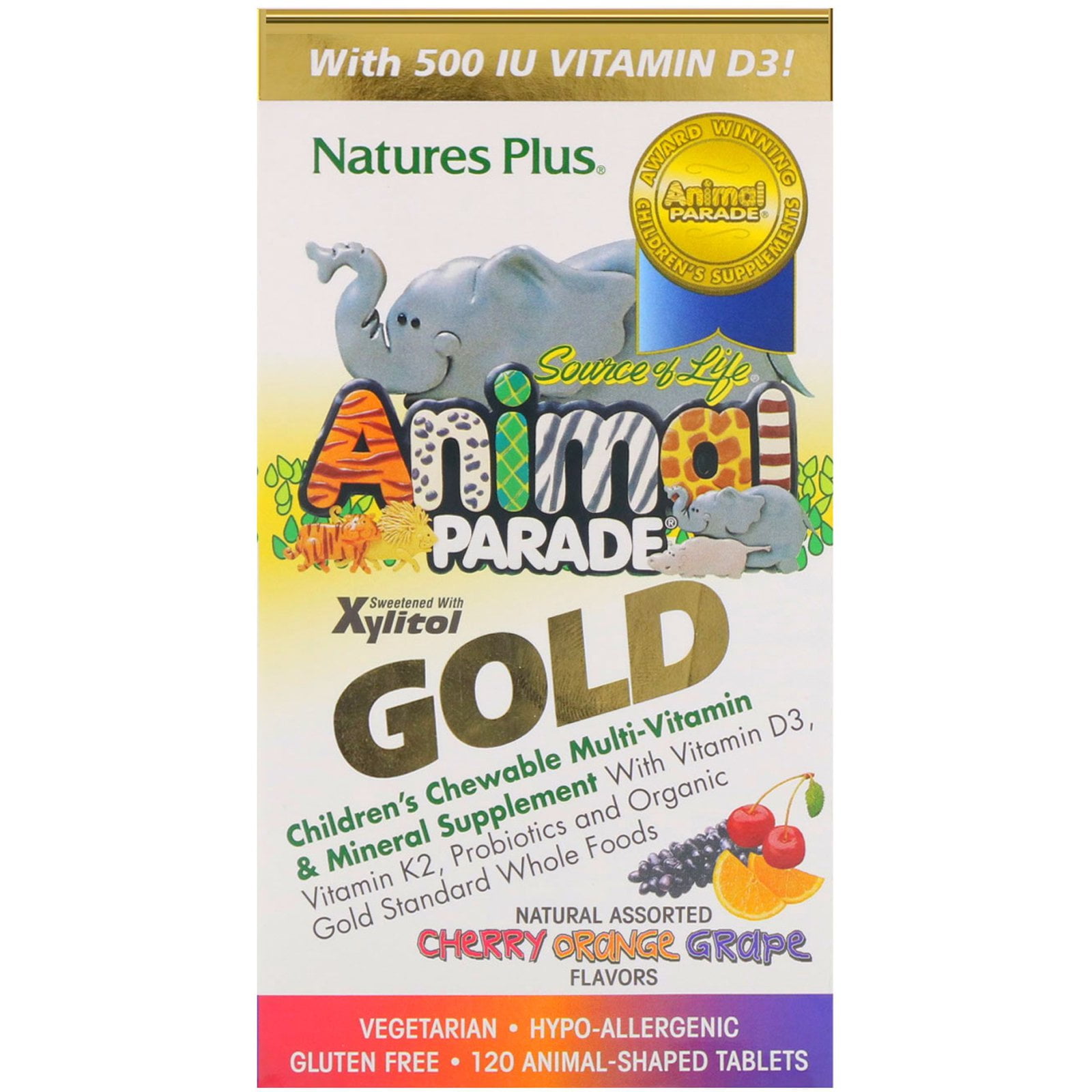 Nature's Plus, Source of Life Animal Parade Gold, Children's Chewable