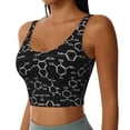 thumbnail image 2 of Fotbe Chemistry Formulas 1 Sujetador Deportivo Largo sin Aros para Mujer con Almohadillas y Soporte Medio, Transpirable y Absorbente, Camiseta Tipo Chaleco o Tank Top-Large, 2 of 8