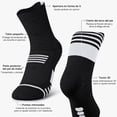 thumbnail image 3 of 12PCS Calcetines Deportivos Hombre, Calcetines para Hombre, Compresión del Arco, Transpirables y Duradero de Mid Crew Calcetines Atléticos, para Deportes, Correr, Fitness, Senderismo, Talla Única, 3 of 3