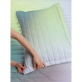 thumbnail image 3 of Pastel Reversible Bedspread Set, Abstract Blurry Colors Composition Daydream Fantasy Miscellaneous Art, Pillow Shams & Comforter Microfiber Bedding Set, 3 Sizes, Seafoam, by Ambesonne, 3 of 4
