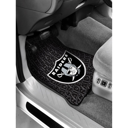 Nfl Raiders Floor Mats Set Of 2 Walmart Com