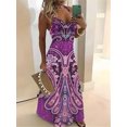 thumbnail image 2 of Vestido de verano sin mangas para mujer, nuevo, informal, largo, retro, con tirantes, estampado de textura 3D, cómodo y transpirable., 2 of 4