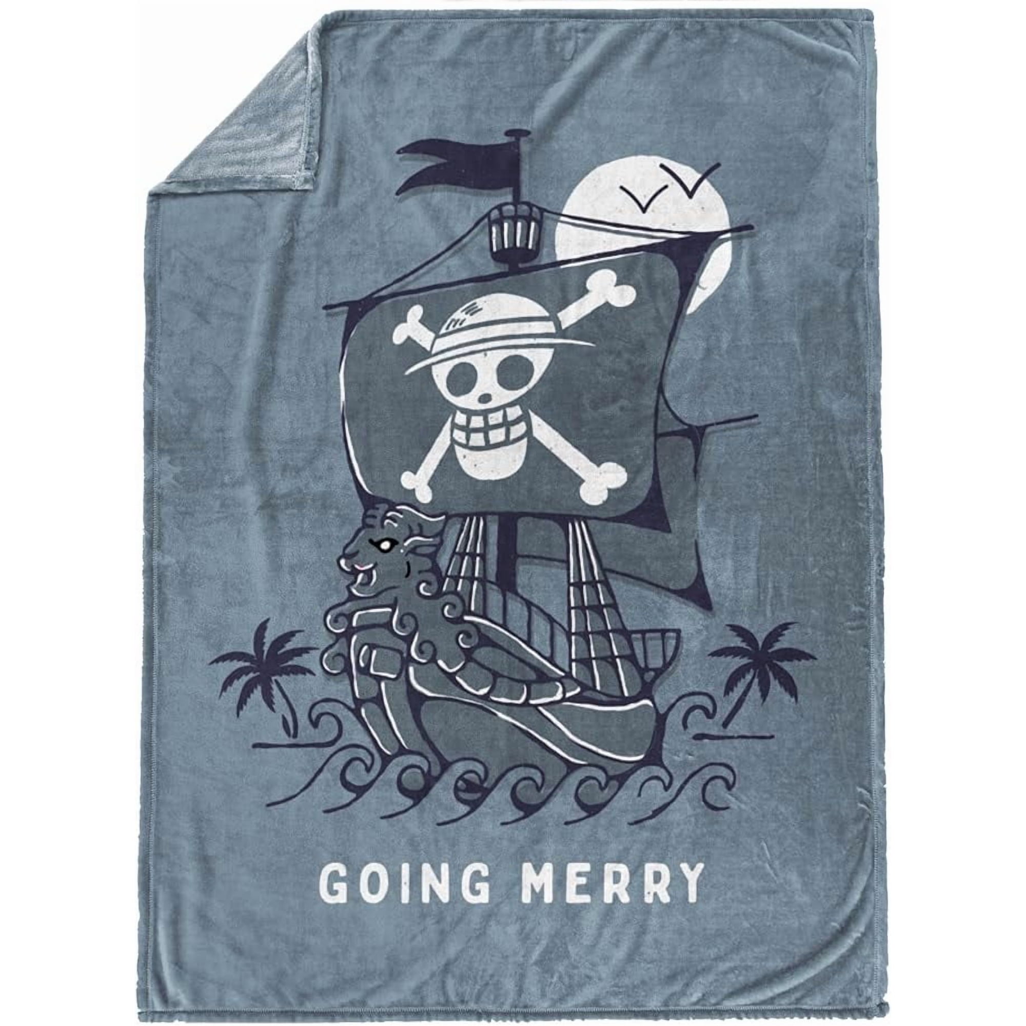 One Piece 893810 50 x 70 in. Straw Hat Pirates Fleece Throw Blanket