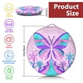 thumbnail image 5 of Round Meditation Cushion, 22" Dutch Velvet Floor Pillow with PP Cotton Filling for Yoga, Zen, Reading, and Floor Seating, Spring Butterfly Print, 5 of 5