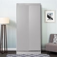thumbnail image 4 of Better Home Products Modern Wood Double Sliding Door Wardrobe in Light Gray, 4 of 7