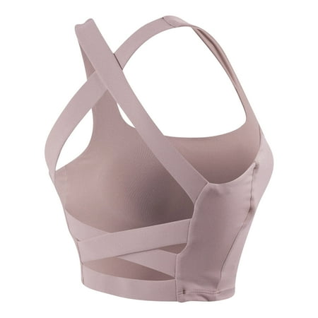 Womens Sports Bras Padded Full-Coverage Bra Feature V-Neck Demi & Balconette Bra Style W-829 Hook and Eye Closure Front Closure Sports Bras Purple L