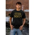 thumbnail image 5 of Steel Born Pittsburgh Pennsylvania Men's Graphic T Shirt Tees Brisco Brands L, 5 of 6