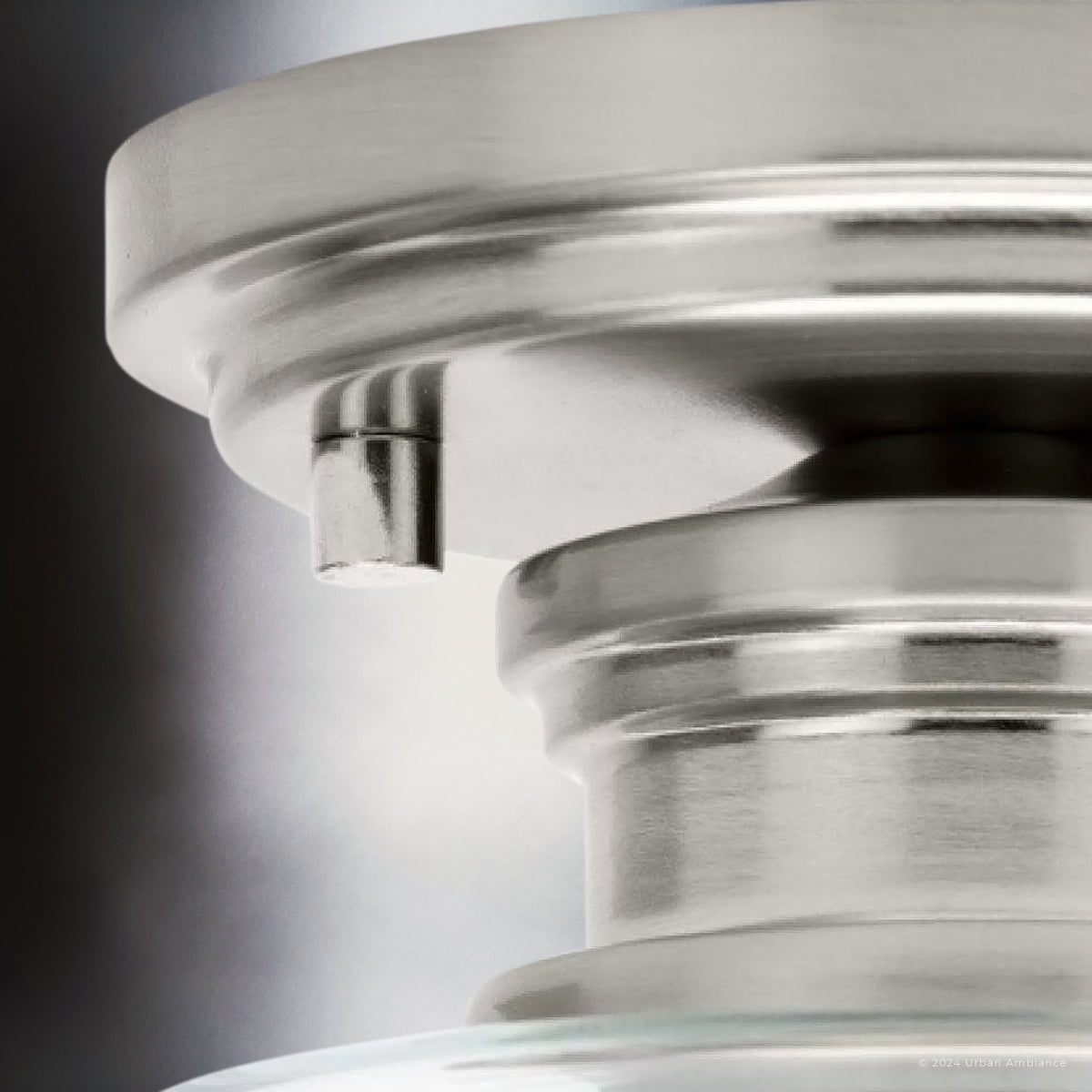 Luxury Transitional Ceiling Light, Brushed Nickel, UHP4885