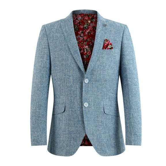 Elie Balleh Boy's Solid Blazers Sports Coat Jacket BABY BLUE - S/4