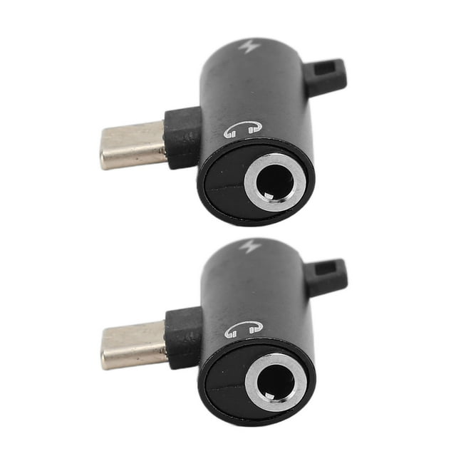 2Pcs USB C To 3.5mm Headphone Jack Adapter, Portable 2 In 1 USB Type C To 3.5mm Audio With PD Charging Adapter For Some Type C Phones, Tablet