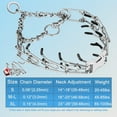 thumbnail image 4 of Prong Collar for Dogs, Adjustable Size Dog Training Collar, Dog Pinch No Pull Collar with Quick Release Buckle for Small Medium Large Dogs, 4 of 6