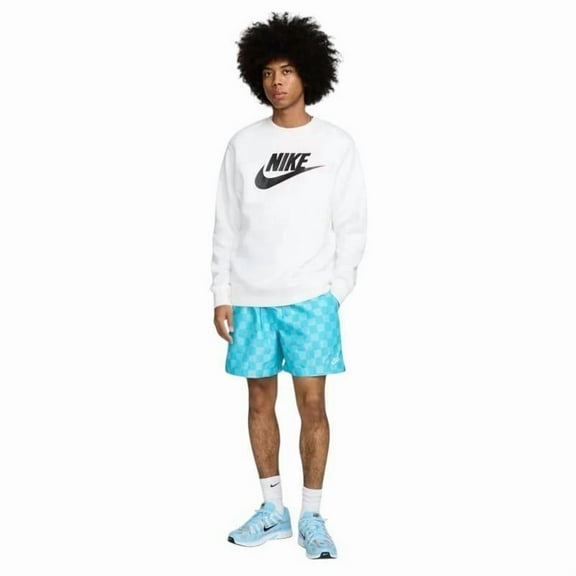 Nike Men's Checkers Club Flow Short Bright Blue, Large