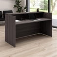 thumbnail image 3 of Pemberly Row 72W x 30D Reception Desk with Shelf in Storm Gray - Engineered Wood, 3 of 8