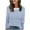 Fall Clothes Blue, variant on Womens Plus Size Fall Clothes, Long Sleeve Shirts for Women Fashion Loose Fit Striped Printed Crewneck T-Shirts