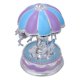 thumbnail image 1 of Innovador carrusel para niños, regalo de cumpleaños, adornos de plástico, caja de música troyana luminosa de ocho tonos (púrpura), 1 of 8