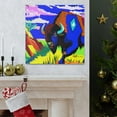 thumbnail image 5 of Bison Buffalo Pop Art - Canvas, 5 of 10