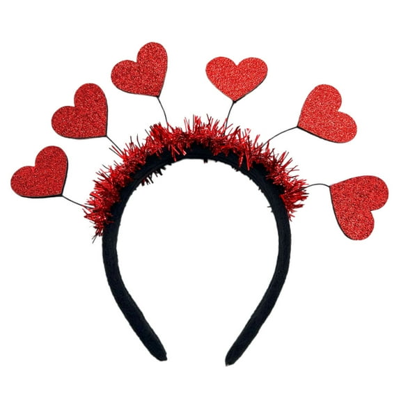 Heart Headband Headbands Spa Rave Accessories Pearl Baby Red