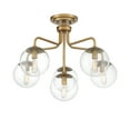 thumbnail image 3 of Marco 6-Light Ceiling Light in Warm Brass, 3 of 6