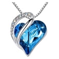 thumbnail image 2 of Collar con colgante de corazón Sonducket gargantilla de cristal joyería fiesta de disfraces Azul Type1 NO1, 2 of 6
