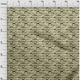 thumbnail image 3 of oneOone Cotton Cambric Beige Fabric Conversational Moustache Dress Material Fabric Print Fabric By The Yard 56 Inch Wide, 3 of 4