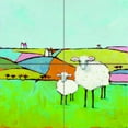 thumbnail image 1 of Tile Mural Kitchen Backsplash - Sheep in the Meadow - by Phyllis Adams, 1 of 1