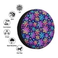 thumbnail image 4 of Gukieu Rainbow Snowflakes Print Car Tire Cover, Adjustable Waterproof and Dustproof Tire Protection Cover, Suitable for SUV, Truck, Van-16 inch, 4 of 6
