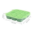 thumbnail image 6 of Sunjoy Tech Silicone Ice Tray 9 Compartments Cartoon Bear Texture Reusable Thick Leakproof Food Grade Heat-resistant Non-sticky Cake Baking Mold Fridge Ice Cube Maker, 6 of 8