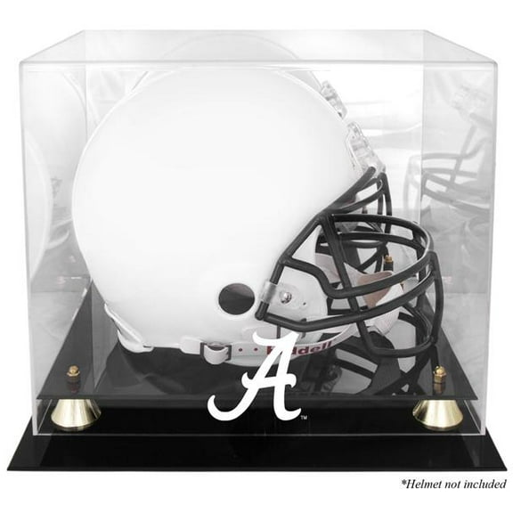Alabama Crimson Tide Golden Classic Helmet Display Case with Mirror Back