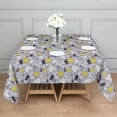 thumbnail image 3 of Cartoon Unicorn Leaf Pattern Square Tablecloth,Waterproof Square Table Cover,Wipeable Spillproof Washable Table Cover for Home Kitchen Party Decor 60"x60"(152x152cm), 3 of 6