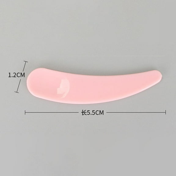 potrochi Mini Curved Cosmetic Scoop Makeup Mask Spoon, Mini Cosmetic Spatula Facial Mask Spatula Small Makeup Scoop, Facial Skincare Face Mask Spatula