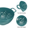 thumbnail image 3 of Unique Bargains Mini Colander Rice Drain Basket Bowl Fruit Washing Bowl Drain Basket with Handle-Army Green(3PCS), 3 of 5