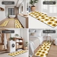 thumbnail image 5 of White Small Sunflower Pattern Kitchen Rugs Sets Of 3,Kitchen Runner Rugs Non Skid Washable,Decorative Kitchen Floor Mats for Kitchen,Sink,Laundry,17"x30"+ 17"x47" + 17"x59", 5 of 6