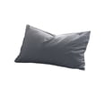 thumbnail image 2 of Household 100% Jersey Cotton Pillowcase-Light Weight, Comfortable Super Soft and Breathable Yarn-Dyed Pillow Cases with Envelope Closure (Gray,29.13x18.90in), 2 of 7