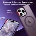 thumbnail image 5 of for iPhone 14 Pro Max Case Super Magnetic [Compatible with MagSafe] TPU Protective Translucent Matte Smooth, phone case for iPhone 14 Pro Max,Dark Purple, 5 of 5