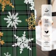 thumbnail image 6 of Christmas Shower Curtain Winter Snowflake Shower Curtains for Bathroom Green Buffalo Plaid Bathroom Decor Washable Durable Fabric Shower Curtains 72x72 inch, 6 of 6