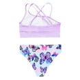 thumbnail image 6 of Zaldita Kids Girls Beachwear Swimsuits Printed Swimming Bathing Suit 3 Pieces Quick Dry Swimwear Butterfly 8, 6 of 7