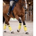 thumbnail image 2 of Horse Tack Grooming Leg Protection Polo Wrap Set of 4 Soft Fleece Yellow 95R09YL, 2 of 5