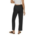 thumbnail image 2 of Hat and Beyond Women's Classic Slim-Fit Linen Pants with Waist Band, 2 of 6
